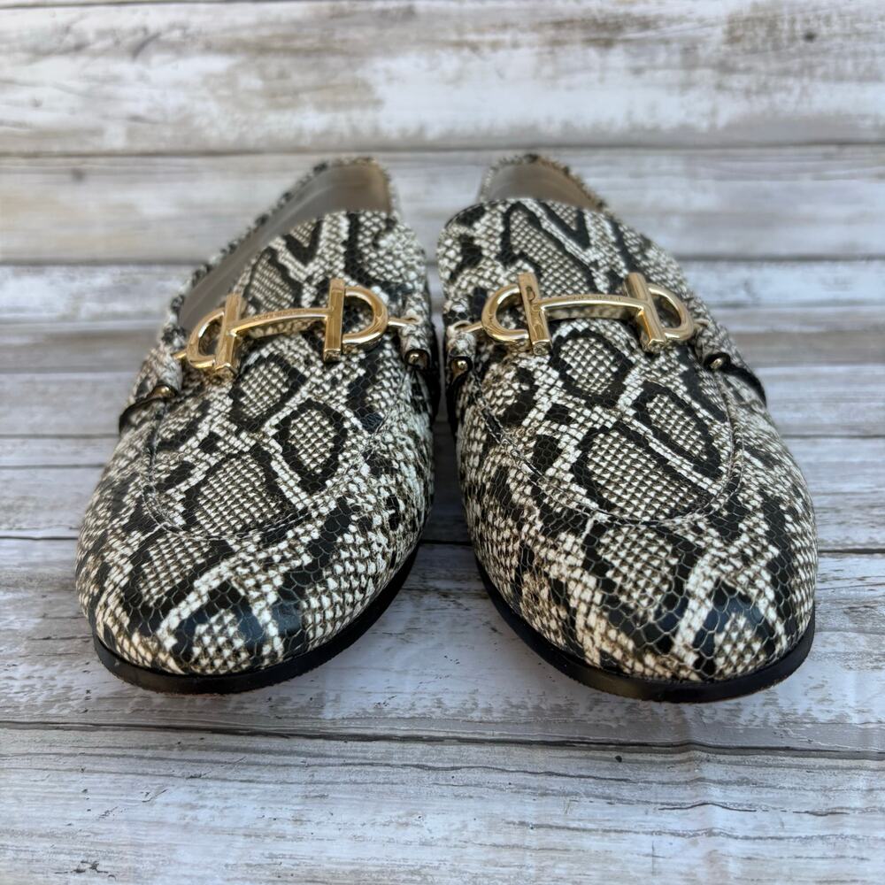 Cole Haan Leather Horse Bit Loafers Sz 8B Python Reptile Embossed‎ Maximalist - Picture 7 of 12